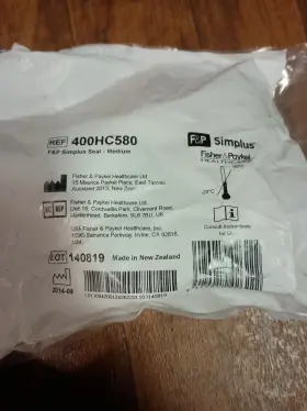 400hc580 Fisher & Paykel F&p And Simplus Medium Full Face Mask Cushion Sealed New