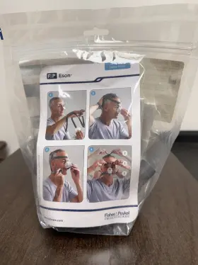 Fisher & Paykel 420012426048 F&p Eson Complete Nasal Mask Set Headgear Frame And Cusion Size Medium Brand New