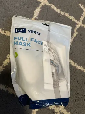 Vit1la Fisher & Paykel New Sealed F&p Vitera Full Face Mask - And Head Gear Large Ref Cpap