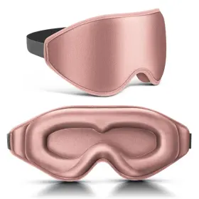02-cmy-3d Flycoco 99% Fully Block Out Light Eye Sleep Mask 1 Count Pack Of Rose
