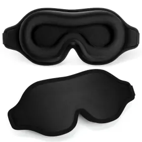Flycoco 792671680826 Blackout Eye Mask For Sleeping 3d Contoured Cup No Pressure Sleep With