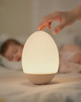 My-16 Fnmyco Egg Light For Nursery 256 Rgb Baby 3.35 Inch D X W 4.33 H White