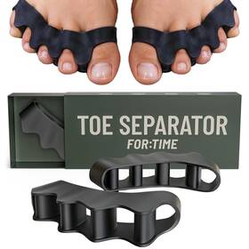 For Time Fitness Us-ft-toe-sep-1 Toe Spacers - Bunion Corrector Women And Men Separators 1 Black