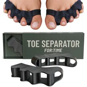 Us-ft-toe-sep-1 For Time Fitness Toe Spacers - Bunion Corrector Women And Men Separators 1 Black