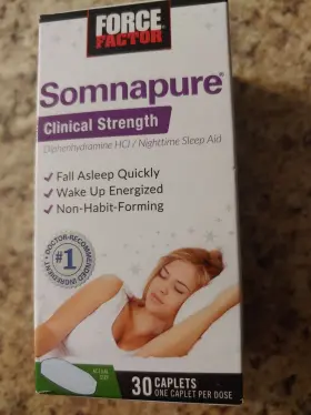 Force Factor 818594014743 Somnapure Clinical Strength Diphenhydramine Hci 50 Mg Sleep Aid Free Shipping