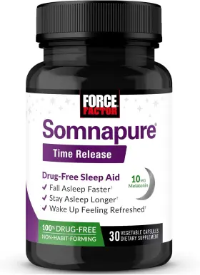 Ffs-00549-fg Force Factor Somnapure Time Release Drug-free Sleep Aid For Adults With Melatonin 10mg And