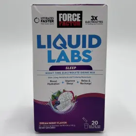 Ffs-01007-fg Force Factor Liquid Labs Sleep Electrolytes Powder Aid Melatonin 04/2025