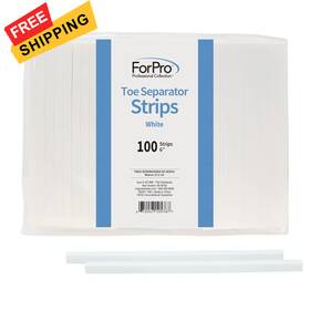 Forpro Professional Collection 301389 Toe Separator Strips Individual Pedicure Separators 6 Inch 100-count
