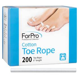 Forpro Professional Collection 672047109260 Cotton Toe Rope 200 Count Pack Of 1 White