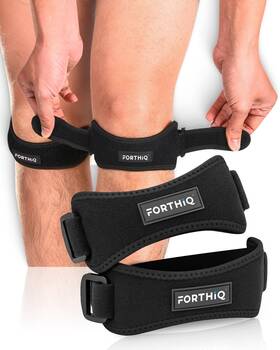 Forthiq Fq-kb01 Knee Brace - Patella Band 2-pack For Support Breathable Adjus