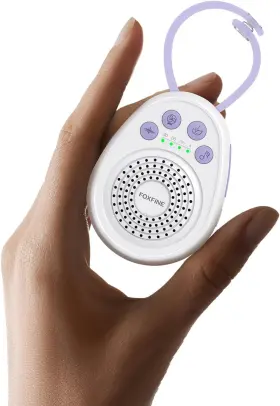 Fo-wn001 Foxfine White Noise Sound Machine Portable For Sleep Travel - 30 Soothing Mini Lilac