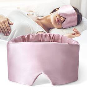 Freshme 05spus 100 Mulberry Silk Sleep Mask Blackout Eye Blindfold For Men Wome