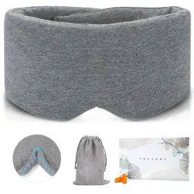 Fzac1212112 Freshme Deluxe Cotton Sleep Mask Gift Set - 100% Blackout Large Comfortable Blindfold