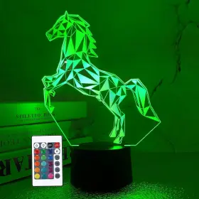 Fullosun 704755692021 Horse Gifts For Girl 3d Night Light With 16 Color Changing