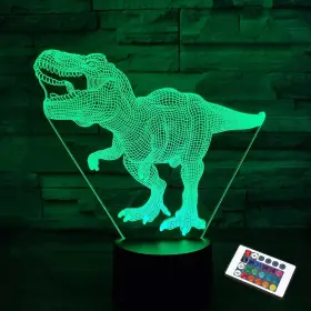 Fullosun 757818003203 Dinosaur Gifts Night Light For Kids T-rex 3d Blue-t-rex 2