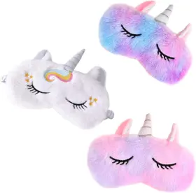 Slp-01 Fulycin Sleep Mask For Kidsgirls 3pack Unicorn Cute Animal Eye Princ