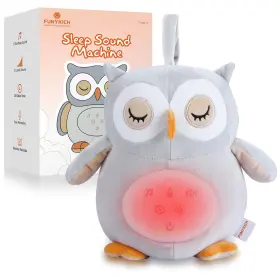 Fun014fra Funykich Owl Baby Sleep Soother With Night Light Sound Machine 12