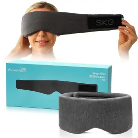 Mask-100 Futurehealth By Skg 755752492398 Restore Sleep Mask-100% Light Blocking Eye Mask For Men Women Soft