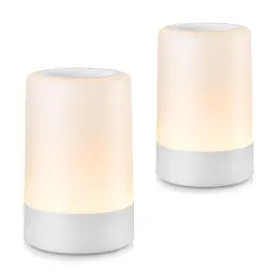 Usl2-two G Keni Nursery Baby Night Light For Kids Portable Led Touch 2 Pack White