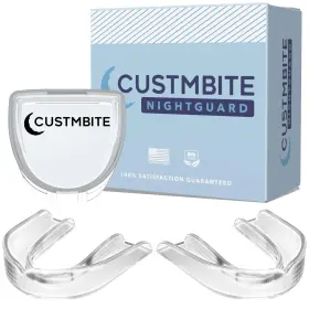 Amz-go-cb-ng-clr2 Game On Custmbite Nightguard For Teeth Grinding Clear 2 Pack Made In Usa