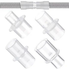Zun-geiserailie-1568 Geiserailie 4 Pack Cpap Hose Adapter 15mm And 22mm Tubing Diameters Connector Ad