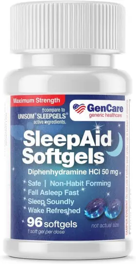 Generic Healthcare 445057090032 Maximum Strength Nighttime Sleep Aid Supplement For Adults Deep Pills With