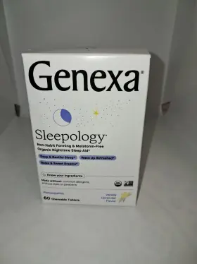 Genexa 857630006090 Sleepology Homeopathic Nighttime Sleep Aid Vanilla And Lavender 60 Tabs