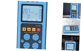 Gerniewe6d1gnit5 Gernie Gas Detector Portable 4 Monitor With Sound Light Vibration Alarm For H2s