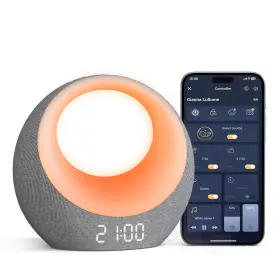 B200 Gianna 014679648586 Baby Sound Machine - 26 Soothing Sounds 8 Eye-care Night Lights App Control