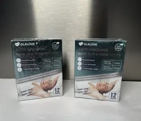 Glalove 791590809448 Anti-snoring Nose Clip And Vents - 2 Boxes Of 12 24 Total New/sealed