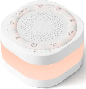 Glocusent 313096282206 White Noise Sound Machine For Sleep 44 Sounds Includes Pink Bro