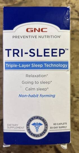 Gnc 155852966999 Tri-sleep Triple-layer Sleep Technology 60 Caplets Exp 05/2027
