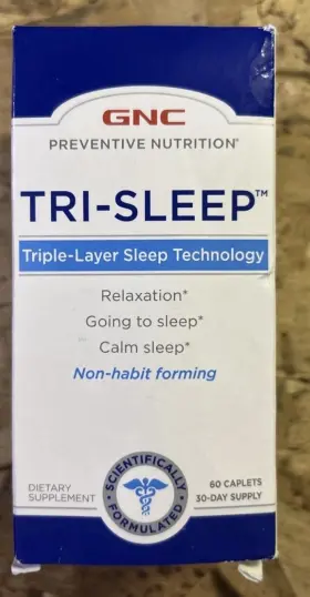 2027 Gnc 155852966999 Tri-sleep Triple-layer Sleep Technology 60 Caplets Exp 05/2027