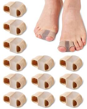 Golbylicc G0410 Bunion Toe Separators For Overlapping Toes Women Men Gel Spacers 12 Pack