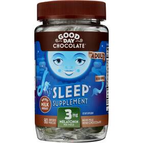 Good Day Chocolate 77643 Melatonin 3mg Milk 80 Pieces