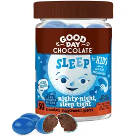 Good Day Chocolate 858982004314 Melatonin For Kids 50 Ct Toddler Non-gmo Free S