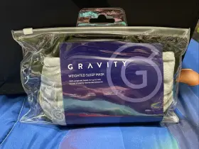 Sk-gra-lfoth01-f09 Gravity New Weighted Bead Sleep Mask - Premium Fleece Deep Touch Pressure