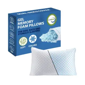 Pill100gn Greaton Gel Memory Foam Sleeping Pillow Pressure Relief For Neck... Fas