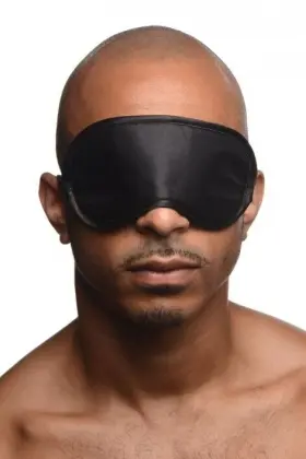Greygasms 848518004994 Blindfold Night Time Satin Mask Black Eye Sleep Sexy Band Health And Beauty Cover