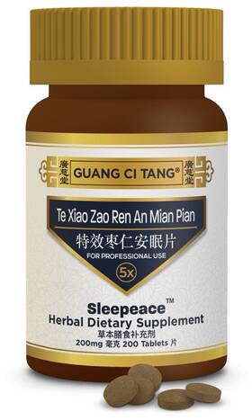 Guang Ci Tang 817967013628 Te Xiao Zao Ren An Mian Pian Sleepeace Chinese Herbs 200 Tablets - Exp 04/2029