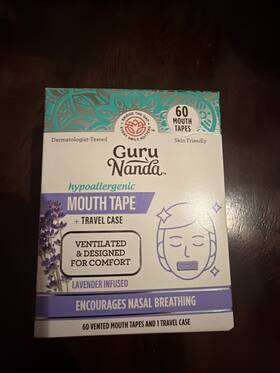 Guru Nanda 13-33-060-08804-1 Lavender Infused Mouth Tape Hypoallergenic Anti-snore 60 Case