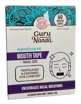 Guru Nanda 810051086218 Mouth Tape And Travel Case For Nasal Breathing New