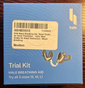 Hale 850020919307 Nasal Breathing Aid Dilator For Snore Prevention Daily Starter