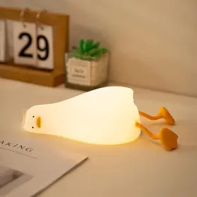 K-1096 Happybag Led Lying Flat Duck Night Light 3 Level Dimmable A-duck