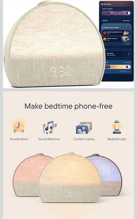 Hatch Restore3 Restore 3 Sound Machine Therapy Sunrise Alarm Bedside Light Putty