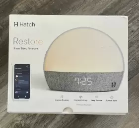Restore03 Hatch Xrt25 White Gray Semi-circle Light Smart Sleep Assistant Sound Machine