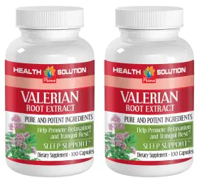 Health Solution Usa 613583763134 Energy Booster - Valerian Root Extract Whole 2 Bottles