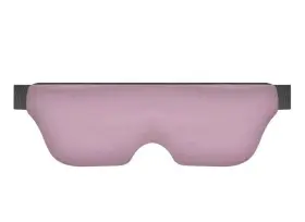 H-6271-0-pp Health Touch Weighted Eye Mask Cooling Gel Pad Ultra Soft Skin Friendly Pink