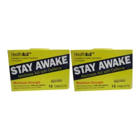 Healtha2z 369168076846 Stay Awake Alertness Aid With Caffeine 200mg Tablets 16ct. Pack Of 2