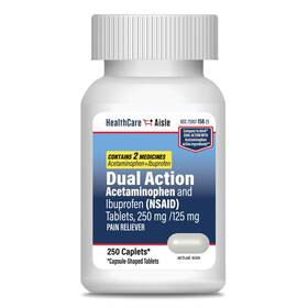 Healthcareaisle 375907158254 Dual Action Acetaminophen And Ibuprofen Nsaid 250 Count
